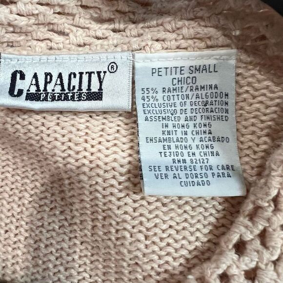 Vintage Pink Floral‎ Embroidery Short Sleeve Cardigan Sweater - Picture 3 of 7